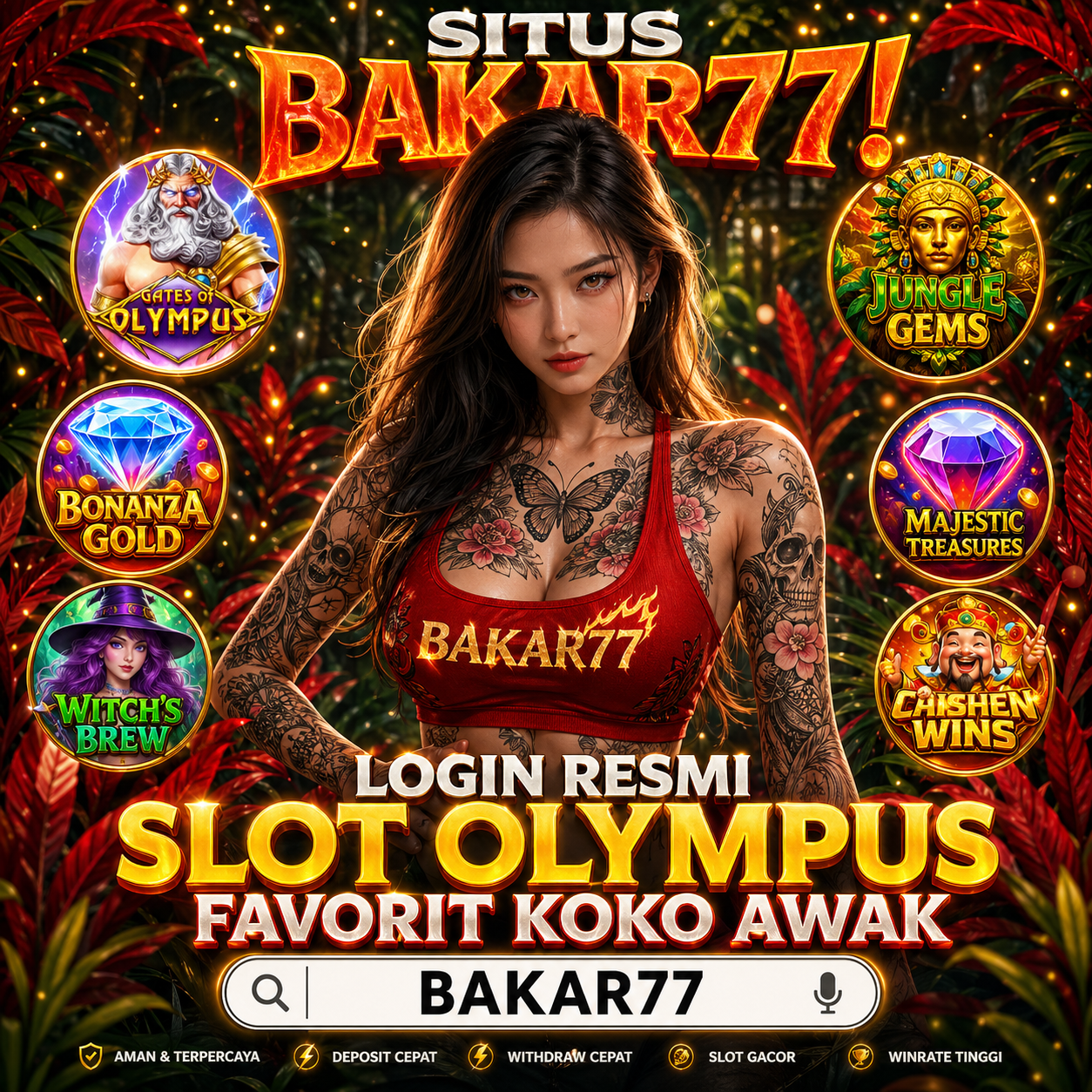 Situs BAKAR77! Login Resmi Slot Olympus Favorit Koko Awak
